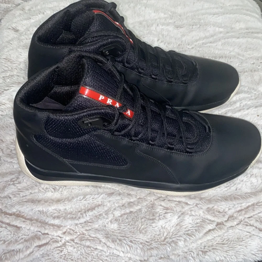 Prada High Top Sneakers Men Size 11 - Picture 2 of 4